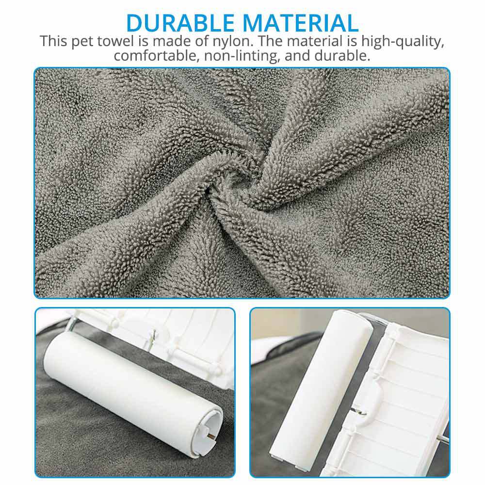 Transform Your Pup's Bath Time with Our Super Absorbent Large Puppy Pet Dog Bathrobe Bath Towel